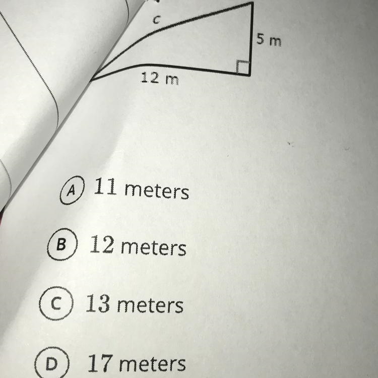 Find the length of the hypotenuse in the figure shown below.-example-1