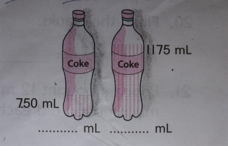 Look at the amount of soft drink in each bottle of capacity 2L, given here. How much-example-1