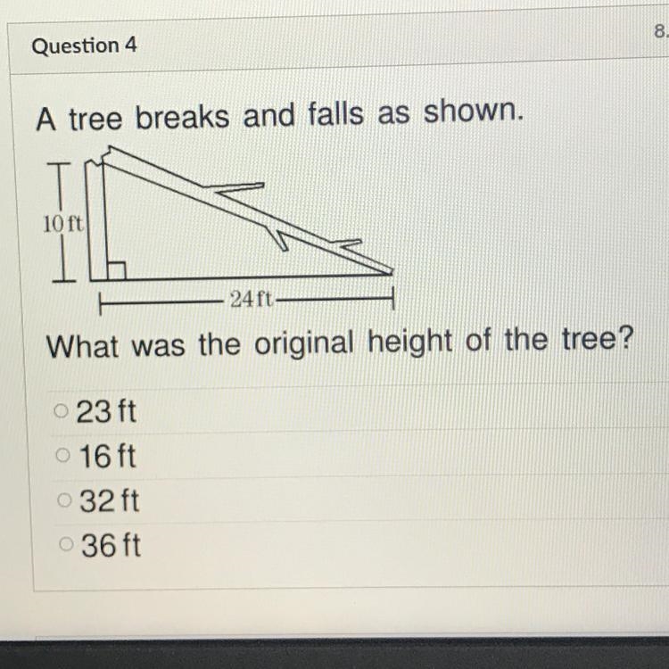 Plz help it’s the pythagorean theorem-example-1