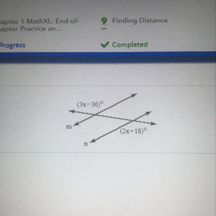 Find the value for which m || n-example-1