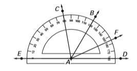 Use the diagram below to find the measure of each angle (4 questions) Angle EAB * Angle-example-1