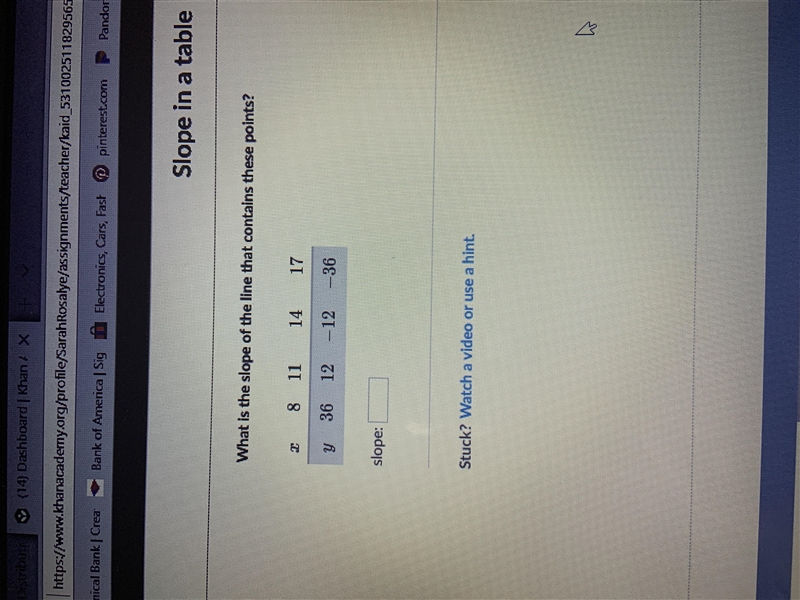 What is the slope of the line that contains these points?-example-1