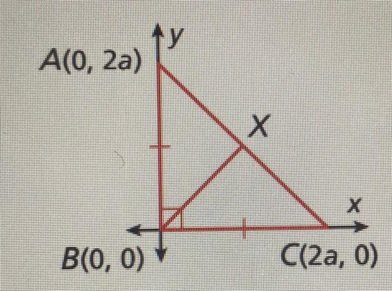 Given: Triangle ABC is right isosceles. X is the midpoint of AC. AB = BC Prove: Triangle-example-1