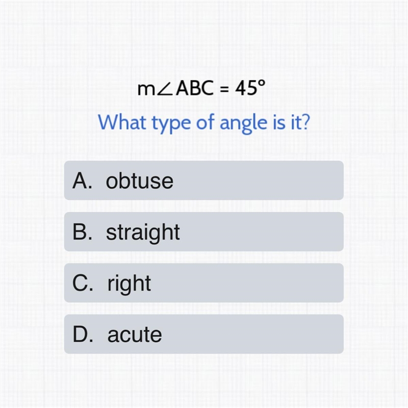 What type of angle is this?-example-1