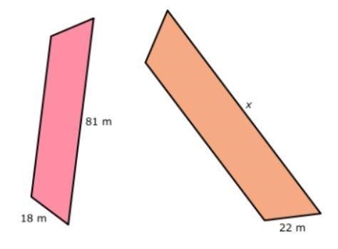 Given that the two figures are similar, use a scale factor to find the missing length-example-1