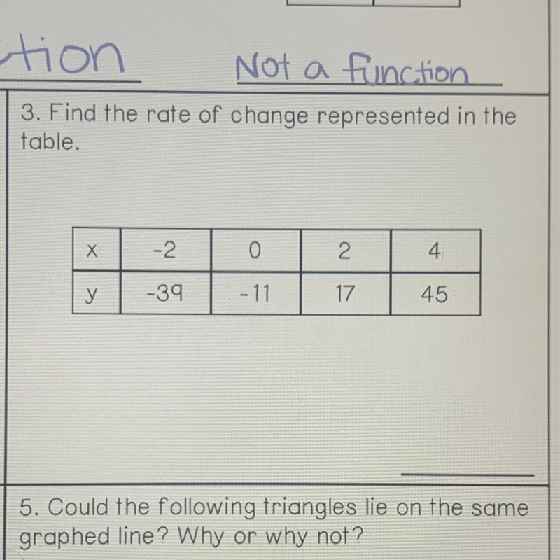 URGENT‼️‼️ 3. Find the rate of change represented in the table.-example-1