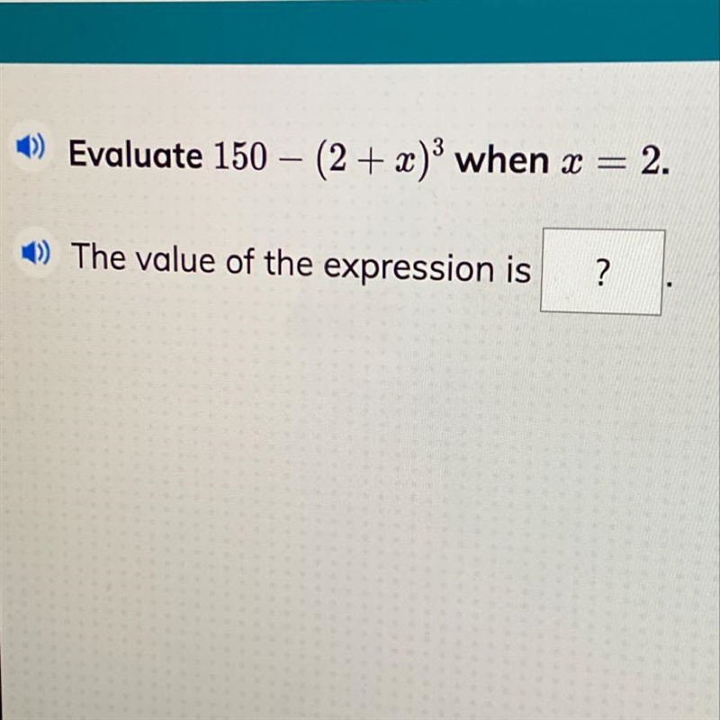 The value of the expression is _____?-example-1