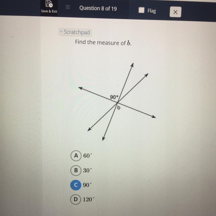 Find the measure of b-example-1