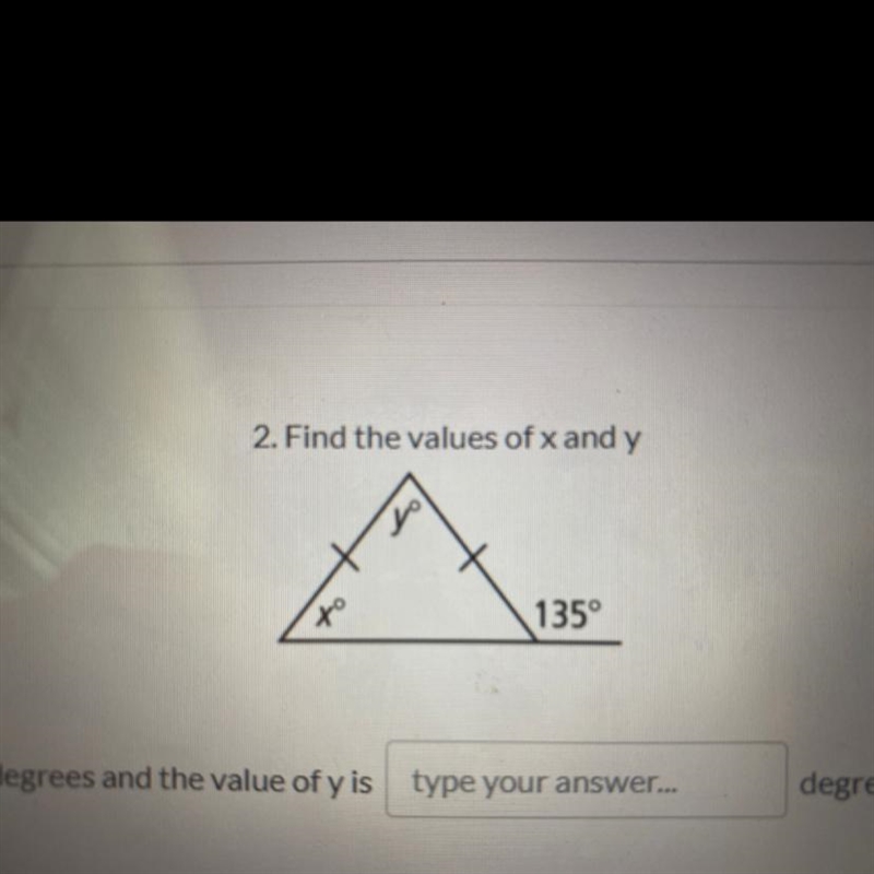 Find the values of x and y-example-1