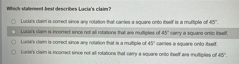 PLEASE HELP ASAP!!! VERY EASY! Lucia draws a square and plots the center of the square-example-1