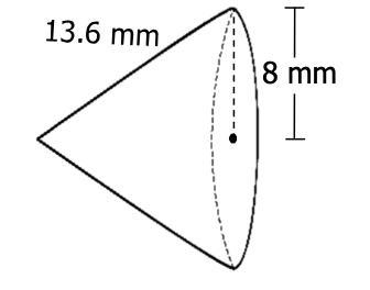 PLEASE HELP ME :( Find the surface area of the cone. *-example-1