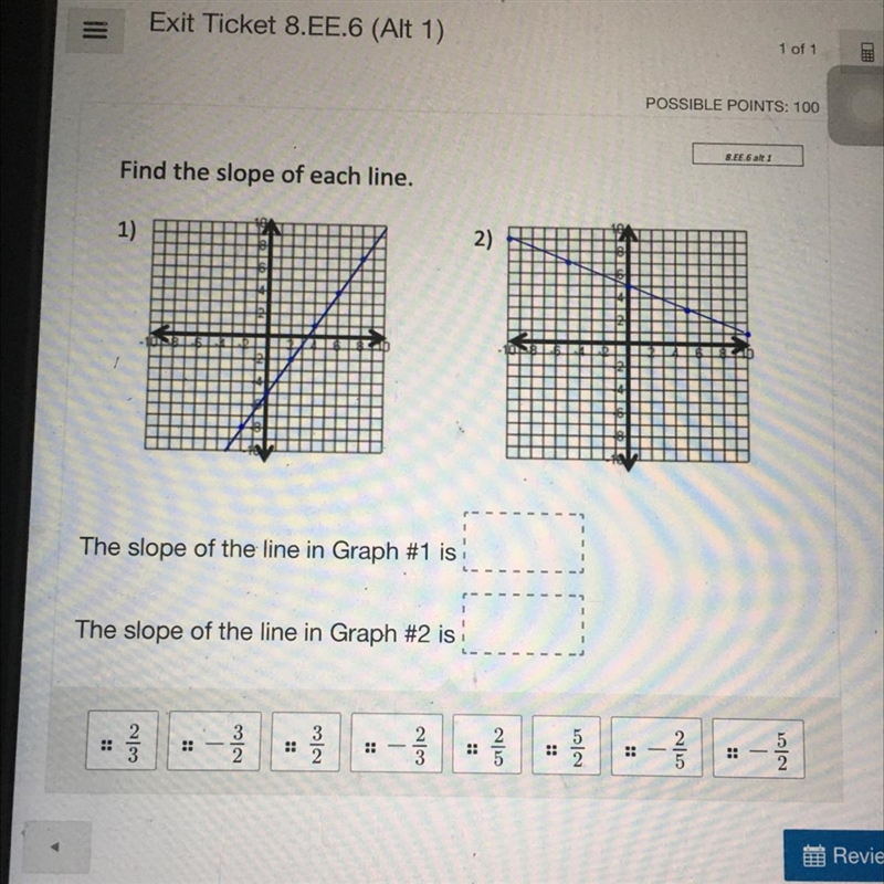 What are the slopes?-example-1