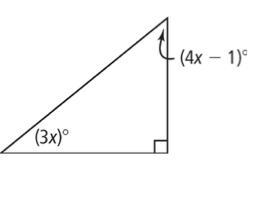 Find the values of the variables and the measures of the angles-example-1