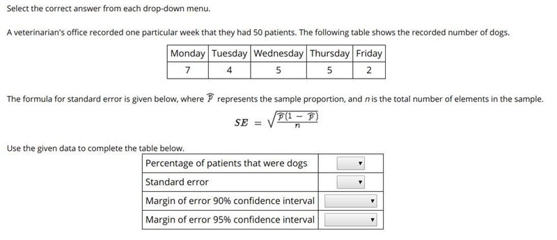 A veterinarian's office recorded one particular week that they had 50 patients. The-example-1