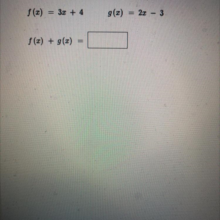 Function Homework f(x) g(x)-example-1