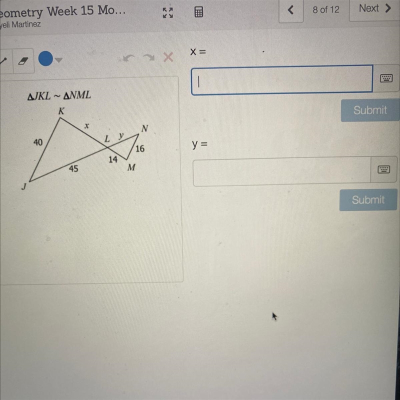 What is x? What is y?-example-1