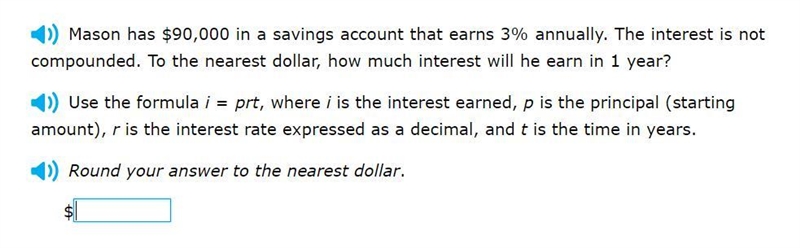 Correct answers only please! Use the formula i = prt, where i is the interest earned-example-1