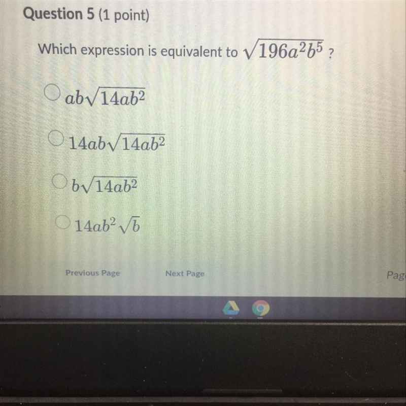 Which expression is equivalent to V 196a265-example-1