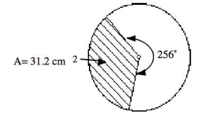 Find the radius of the circle below. Round your answer to the nearest tenth.-example-1