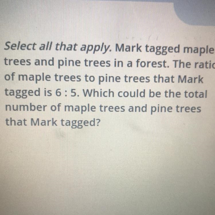 A. 22 trees B. 35 trees C. 40 trees D. 55 trees-example-1