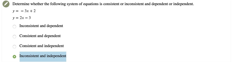 Please Help!! ASAPDetermine whether the following system of equations is consistent-example-1