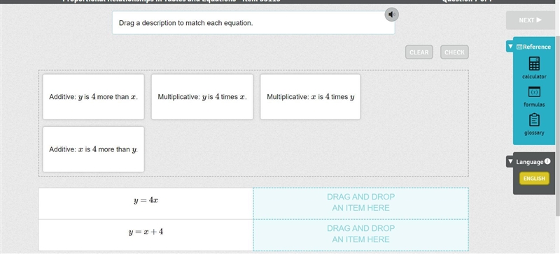 Drag a description to match each equation. Pleaseee I am desperate!-example-1