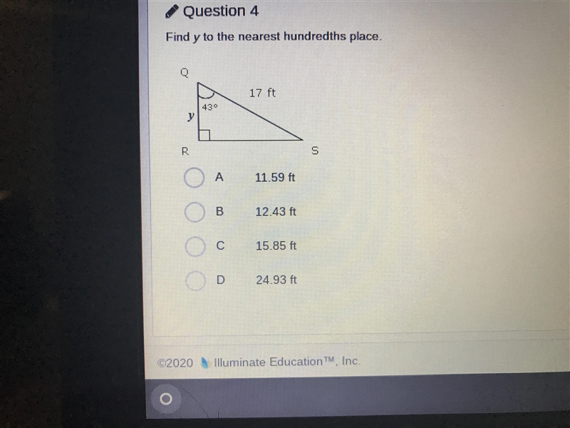 Find y into the nearest hundredth place-example-1