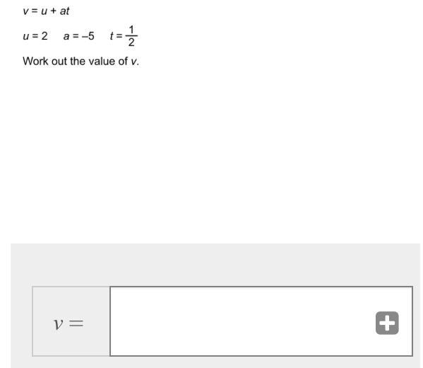 What is the value of v?-example-1