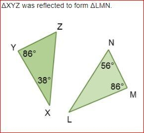 Which statements are true regarding the diagram? Check all that apply. 1. ΔXYZ ≅ ΔLMN-example-1