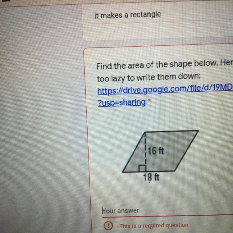 How do i find the area of this shape?-example-1