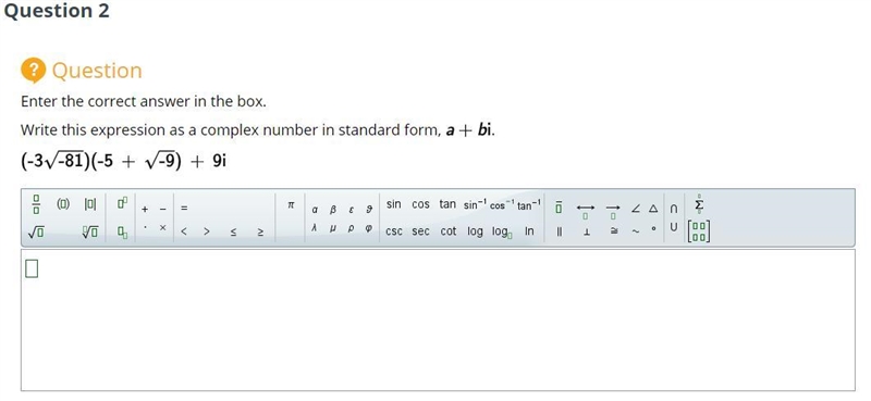 Write this expression as a complex number in standard form-example-1