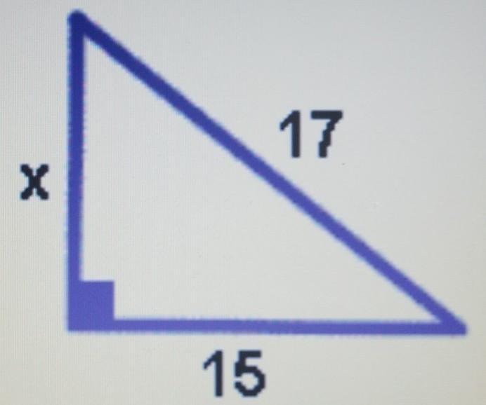 Middle School Mathematics Find x. A. 8 B. 12​-example-1