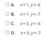 What is the solution to this system of equations? x − 2y = 15 2x + 4y = -18-example-1