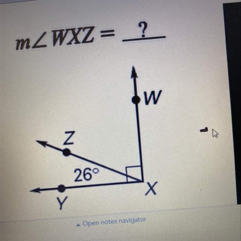 What is the measure WXZ equal to-example-1