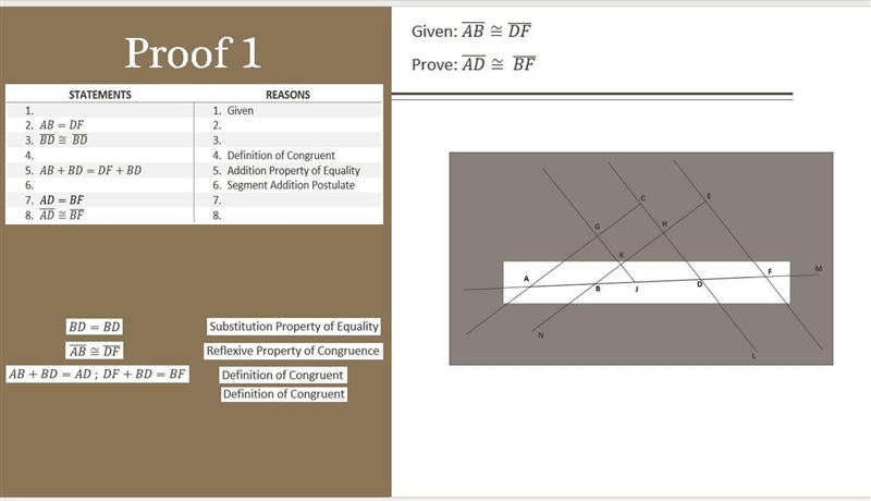 Need help with this slide about proofs explanation would be nice aswell.-example-1