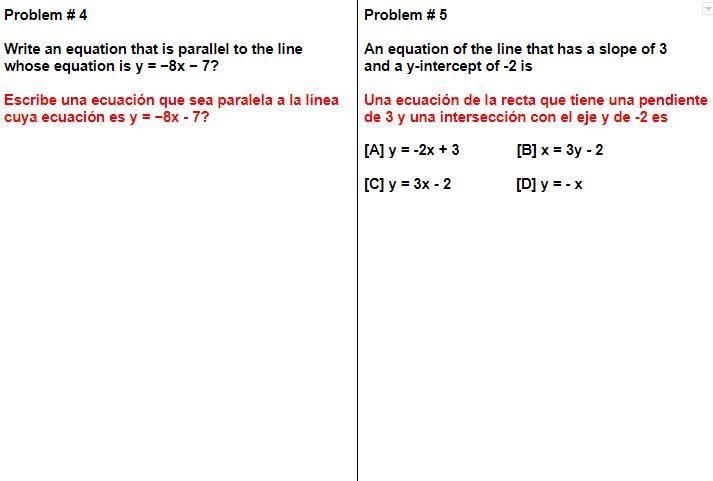 Need help with this. Write an equation that is parallel to the line whose equation-example-1