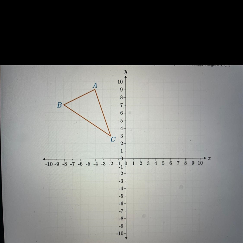 What are the coordinates of point B' if the translation vector (7,-5) is applied to-example-1