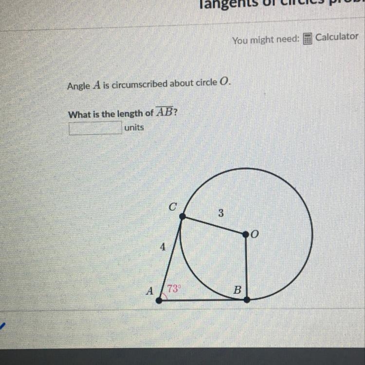 I need help with Tangents of circle problems-example-1