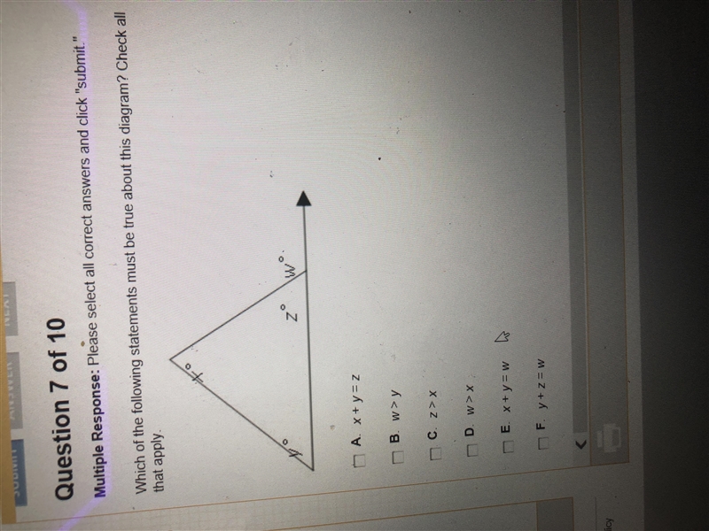 Which of the following statements must be true about this diagram?-example-1