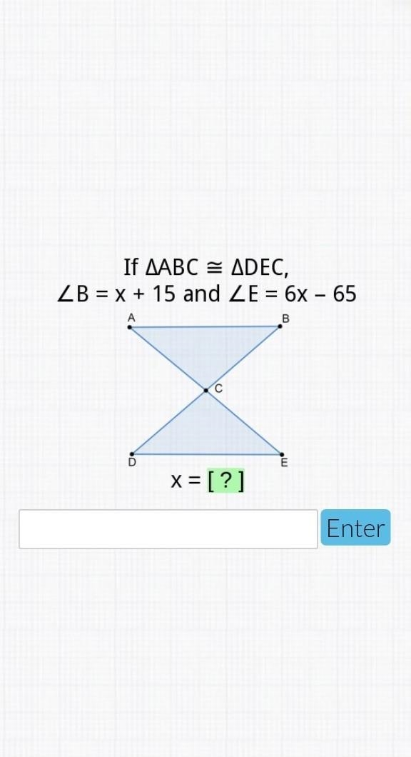 What does x equal? ​-example-1