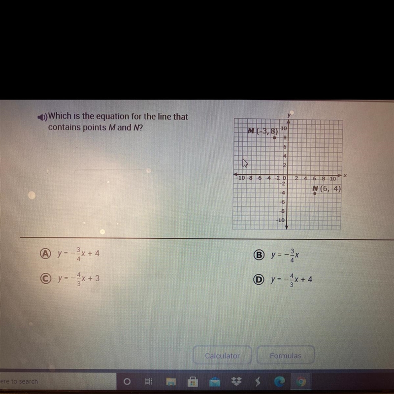 Which is the equation for the line that contains points M and N?-example-1