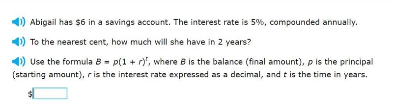 Correct answers only! To the nearest cent, how much will she have in 2 years? Use-example-1