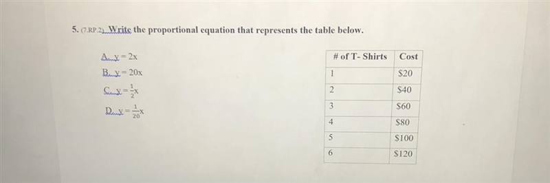 Write the proportional equation that represents the table below.-example-1