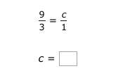 Solve for c in the proportion.-example-1