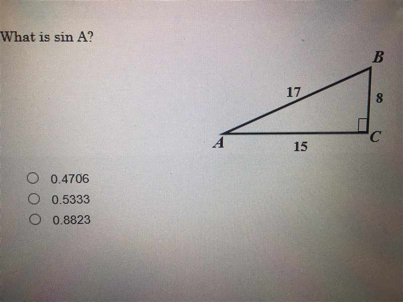 What is sin A?.......................-example-1