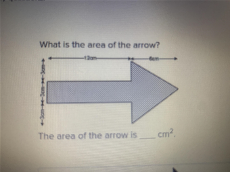 What is the area of the arrow-example-1