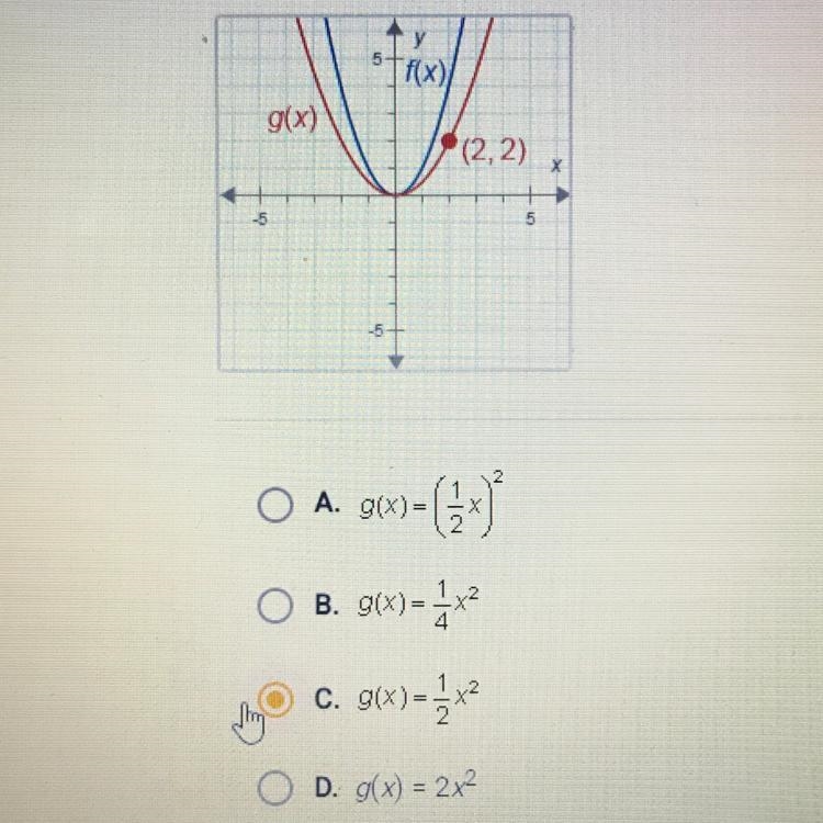 F(x) = x2. What is g(x)?-example-1