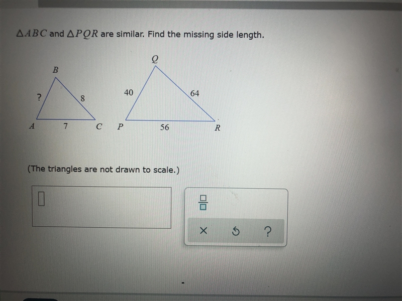 Please help!!! Keep in mind the triangles aren’t to scale!!!-example-1