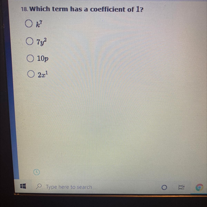 Which term is coefficient of 1?-example-1