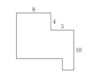 Find the perimeter of the following rectilinear figure.-example-1